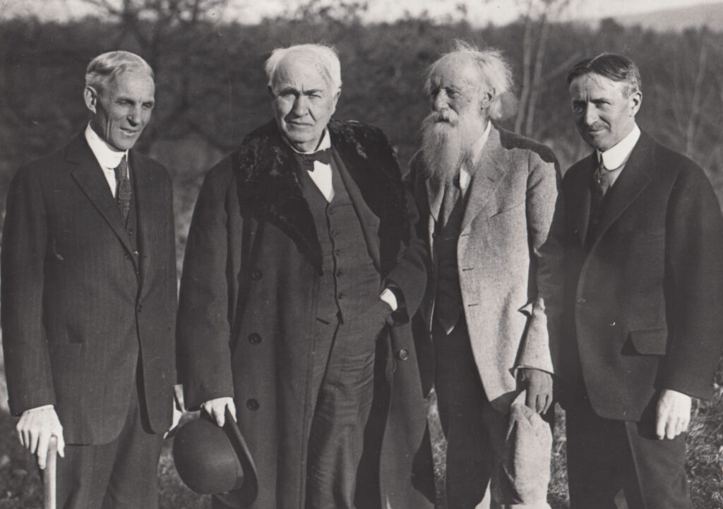 Ford, Edison, Burroughs et Firestone