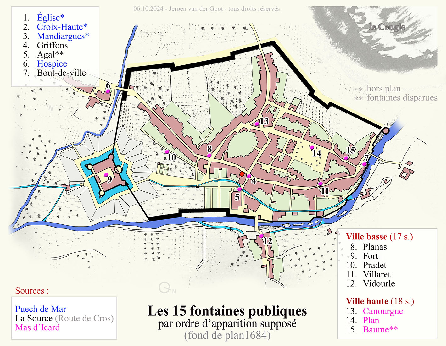 Fontaines publique par ordre d'apparition