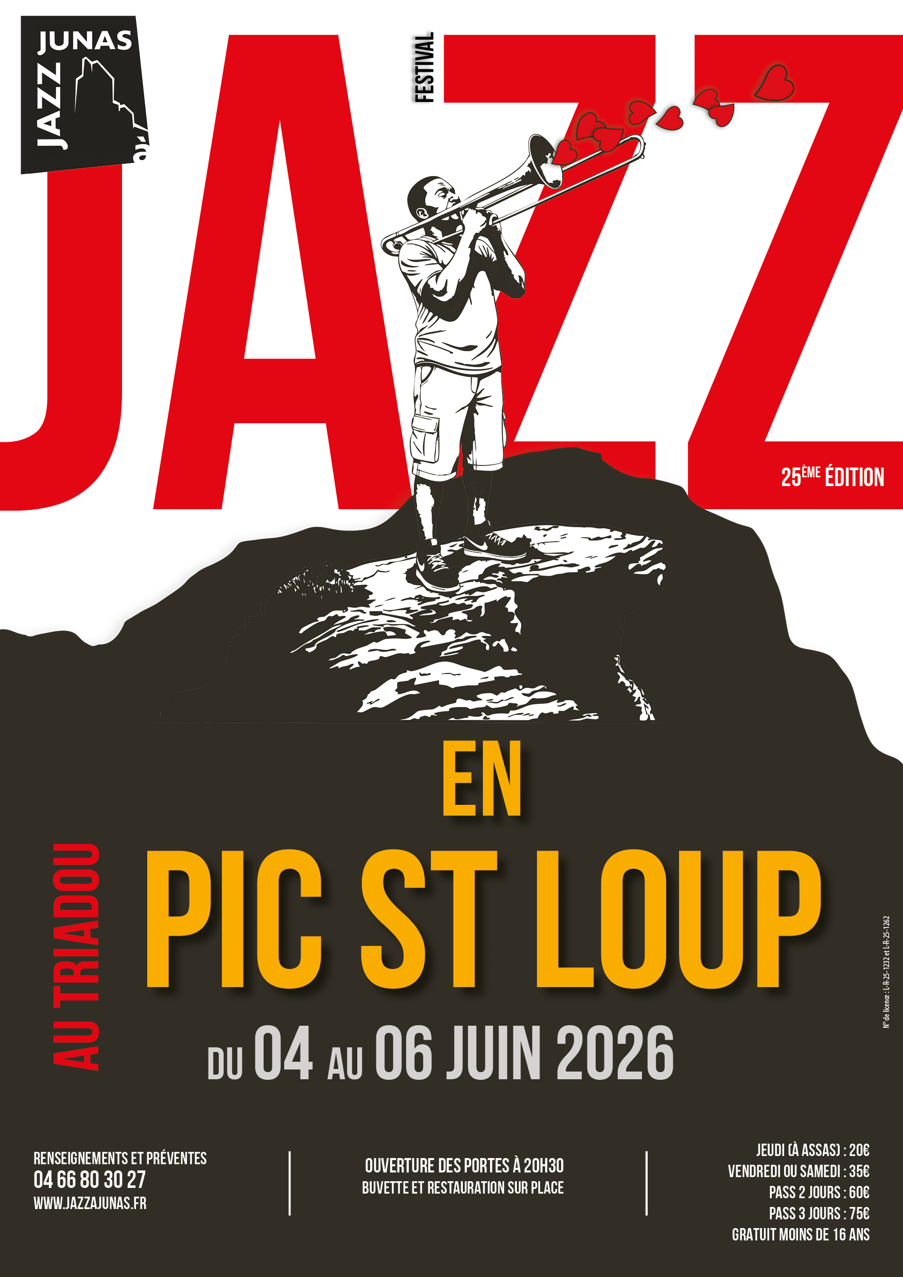 Affiche Jazz Pic St-Loup 2026