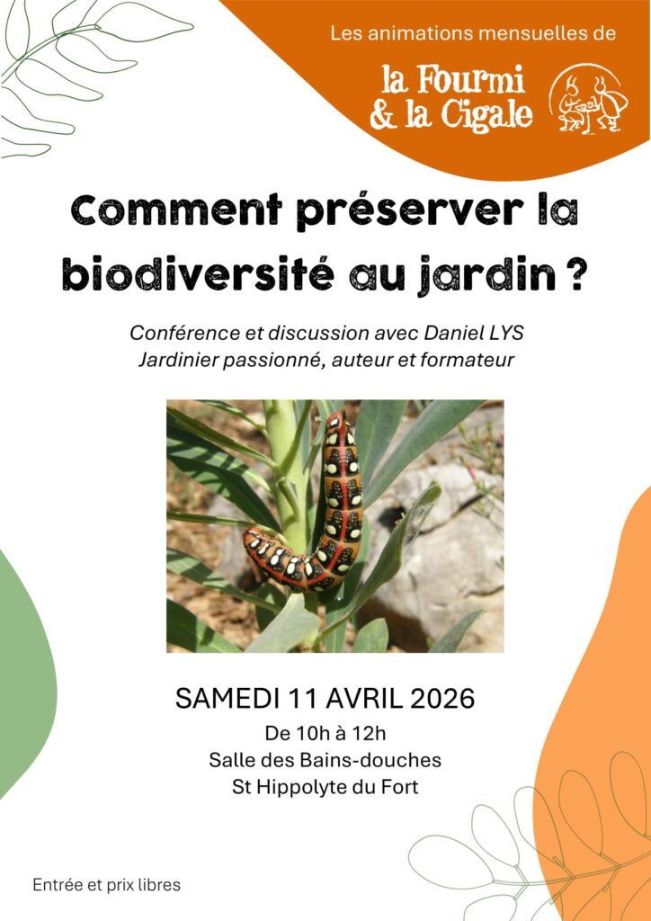 Affiche comment préserver la biodiversité au jardin
