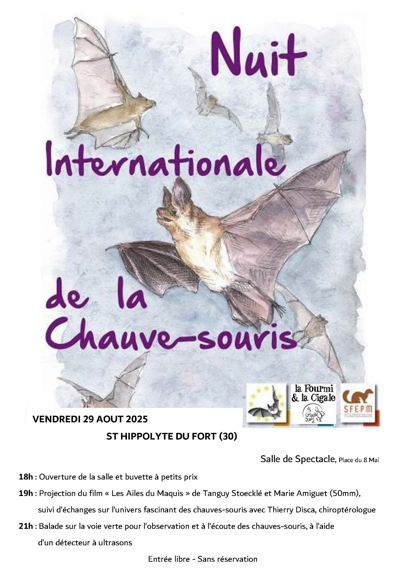 Affiche Nuit de la chauve-souris 2025