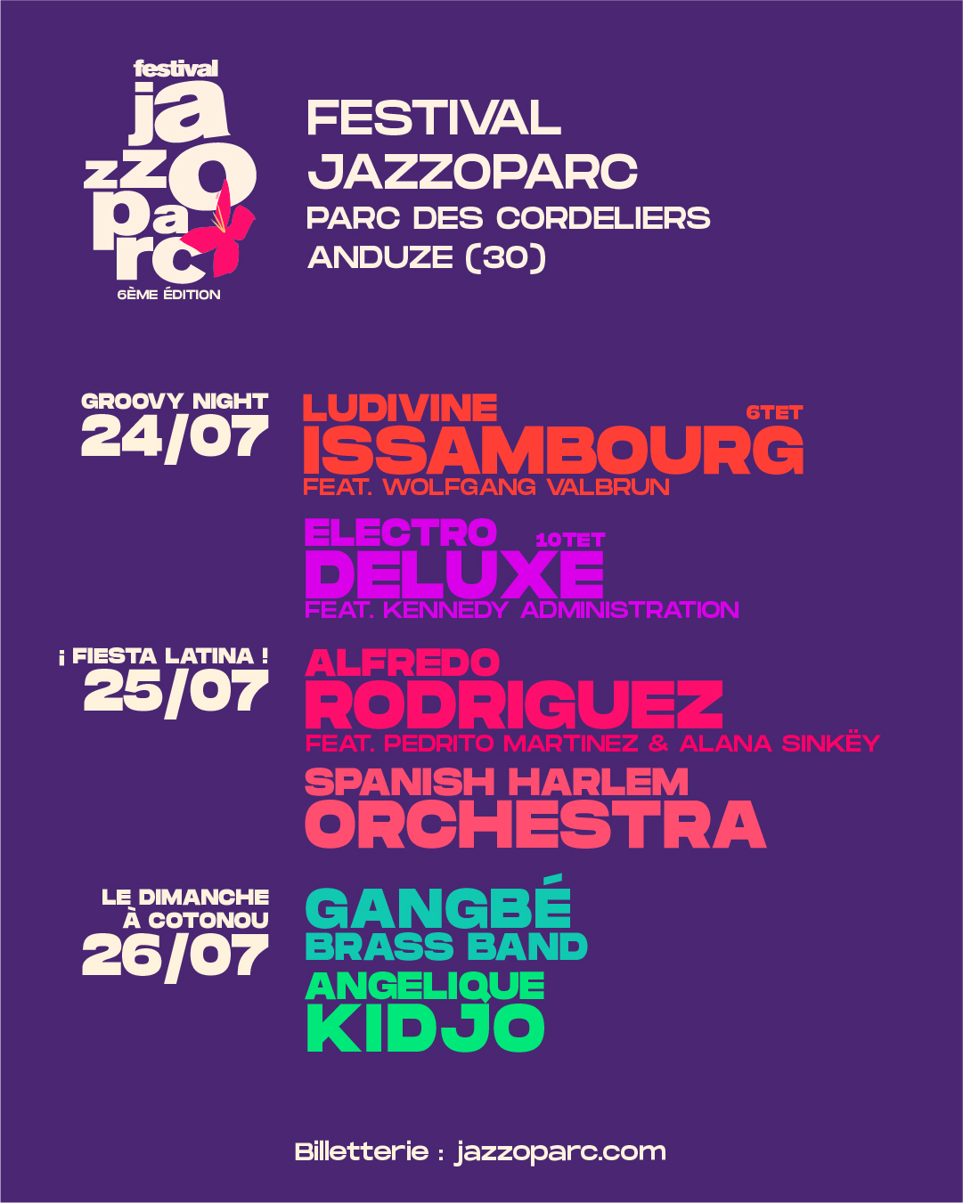 JazzoParc2026 le prograrmme