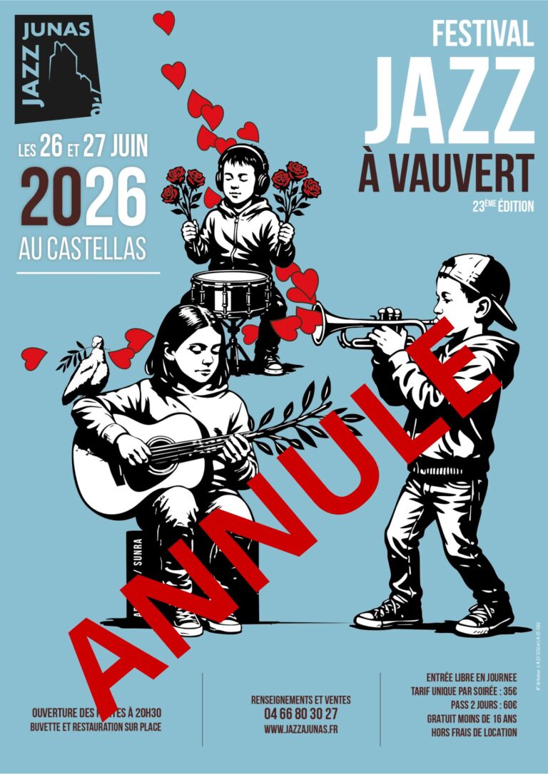 Jazz à Vauvert annulé 2026